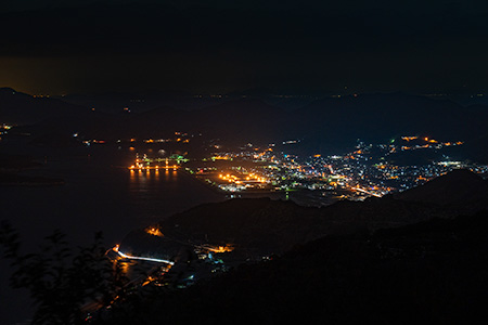 高屋神社 仁尾方面展望所の夜景