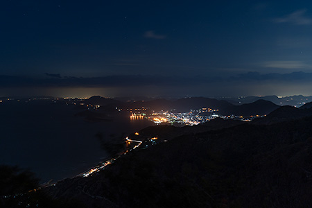 高屋神社 仁尾方面展望所の夜景