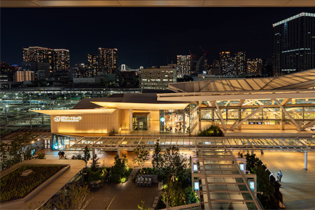 NEWoMAN高輪  テラスの夜景