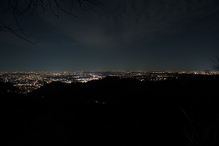 高尾山　金比羅台展望台の夜景