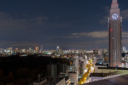 新宿高島屋タイムズスクエア　ホワイトガーデンの夜景
