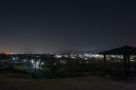 田辺公園　展望広場の夜景