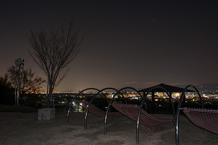 田辺公園　展望広場の夜景
