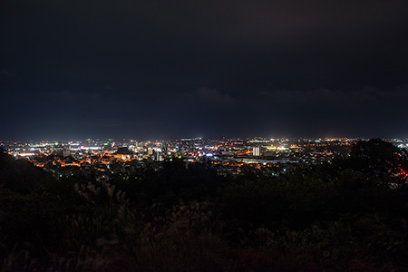 天狗山展望広場の夜景