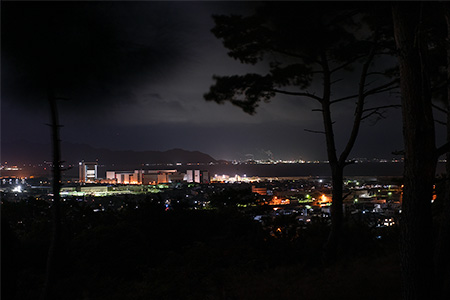天狗山展望広場の夜景