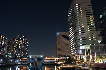 天王洲ふれあい橋の夜景