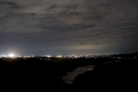 飛勢城趾の夜景