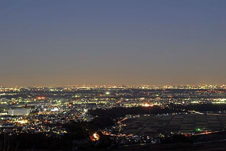 鳶尾山観光展望台の夜景