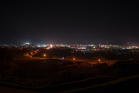 陶芸の村公園　展望広場の夜景