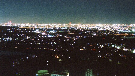東谷山展望台の夜景
