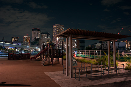 豊洲六丁目第二公園の夜景