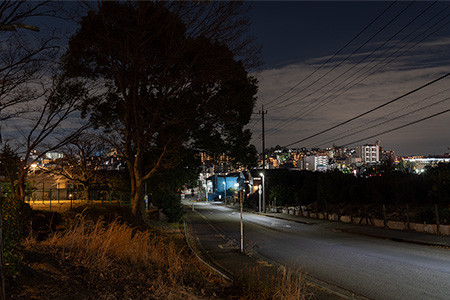 土橋7丁目公園の夜景