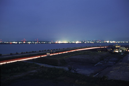 伊勢湾台風記念館の夜景