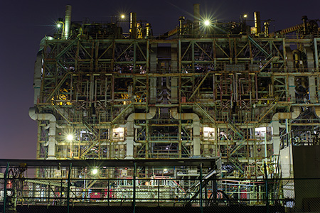 ENEOS 川崎製油所の夜景