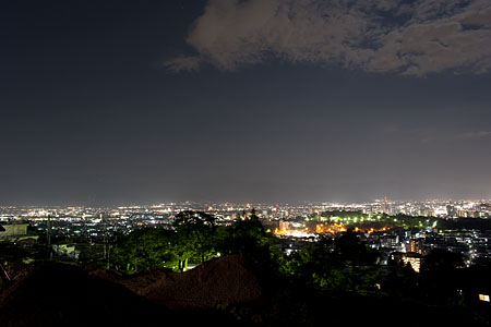 善光寺　雲上殿の夜景