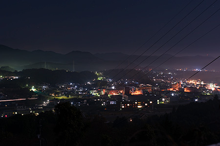 雲海展望道路公園の夜景