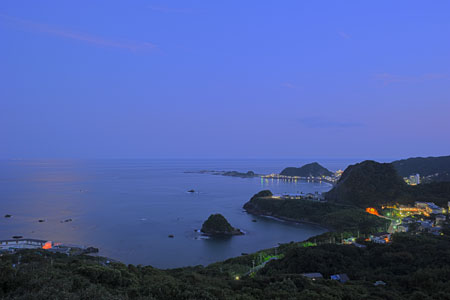 魚見塚展望台の夜景