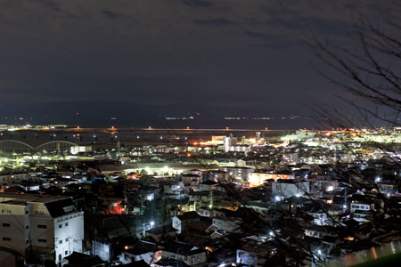 富士川第一公園（うら山公園）の夜景
