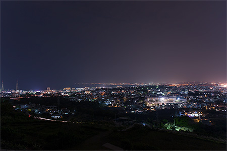 浦添城跡の夜景