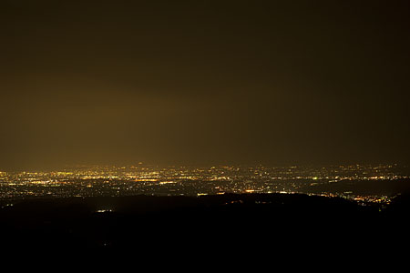 牛岳パノラマ展望台の夜景