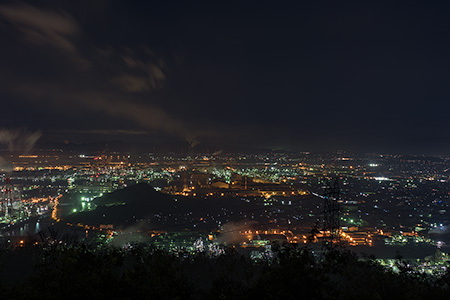 鷲羽山スカイライン　水島展望台の夜景