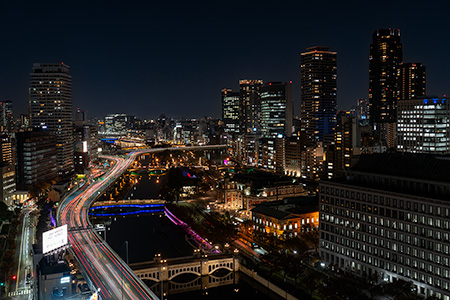 大阪堂島浜タワー WowUsの夜景