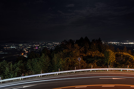 八木山展望台の夜景