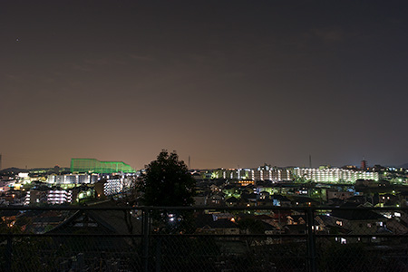 山田北公園の夜景