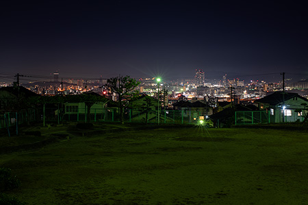 山越公園の夜景