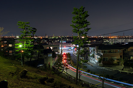 山の神公園の夜景
