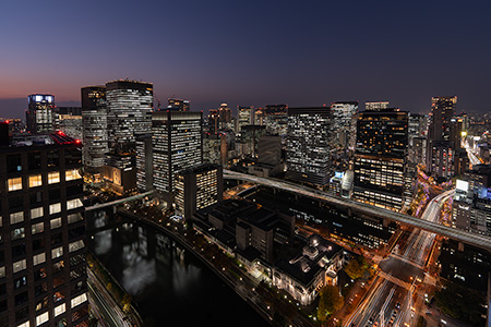 淀屋橋スカイテラスの夜景