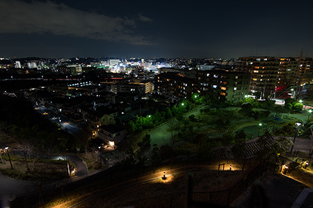 吉田町大日谷公園の夜景