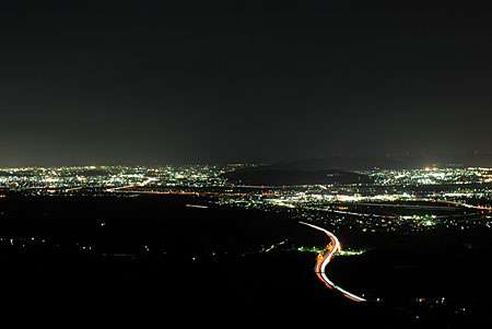 遙照山総合公園の夜景