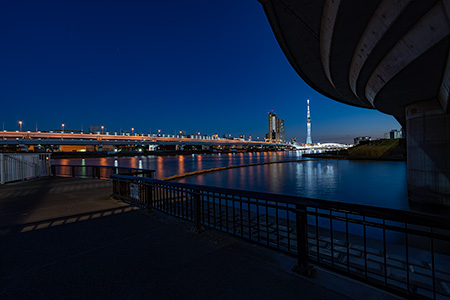瑞光橋公園の夜景